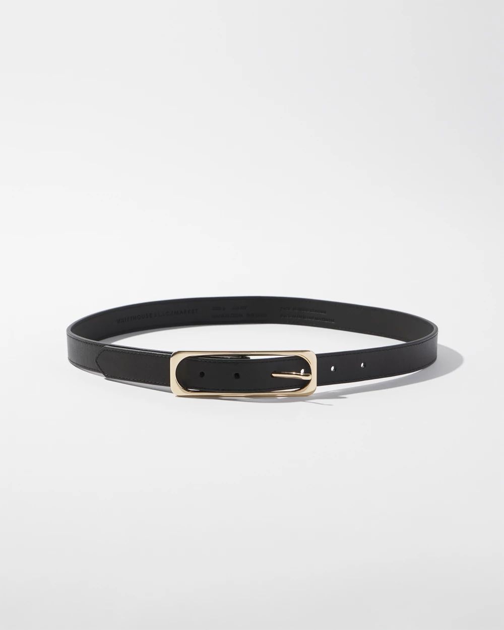 Women s Elongated Buckle Pant Belt in Black Size Large White House Black Market Holiday Accessories